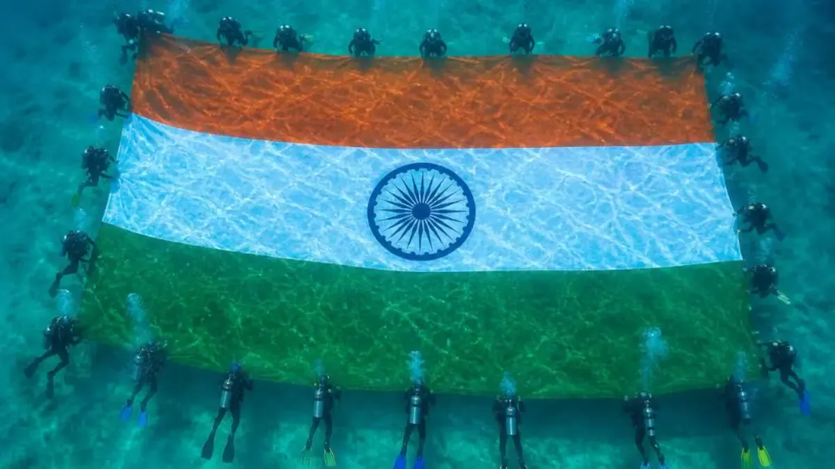 A Record-Breaking Flag Beneath the Sea