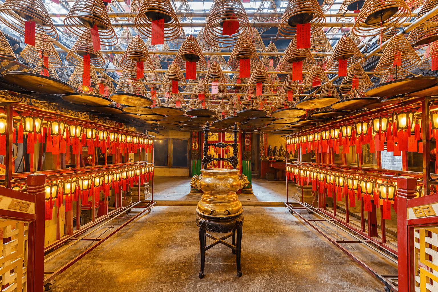 Light Incense at Man Mo Temple