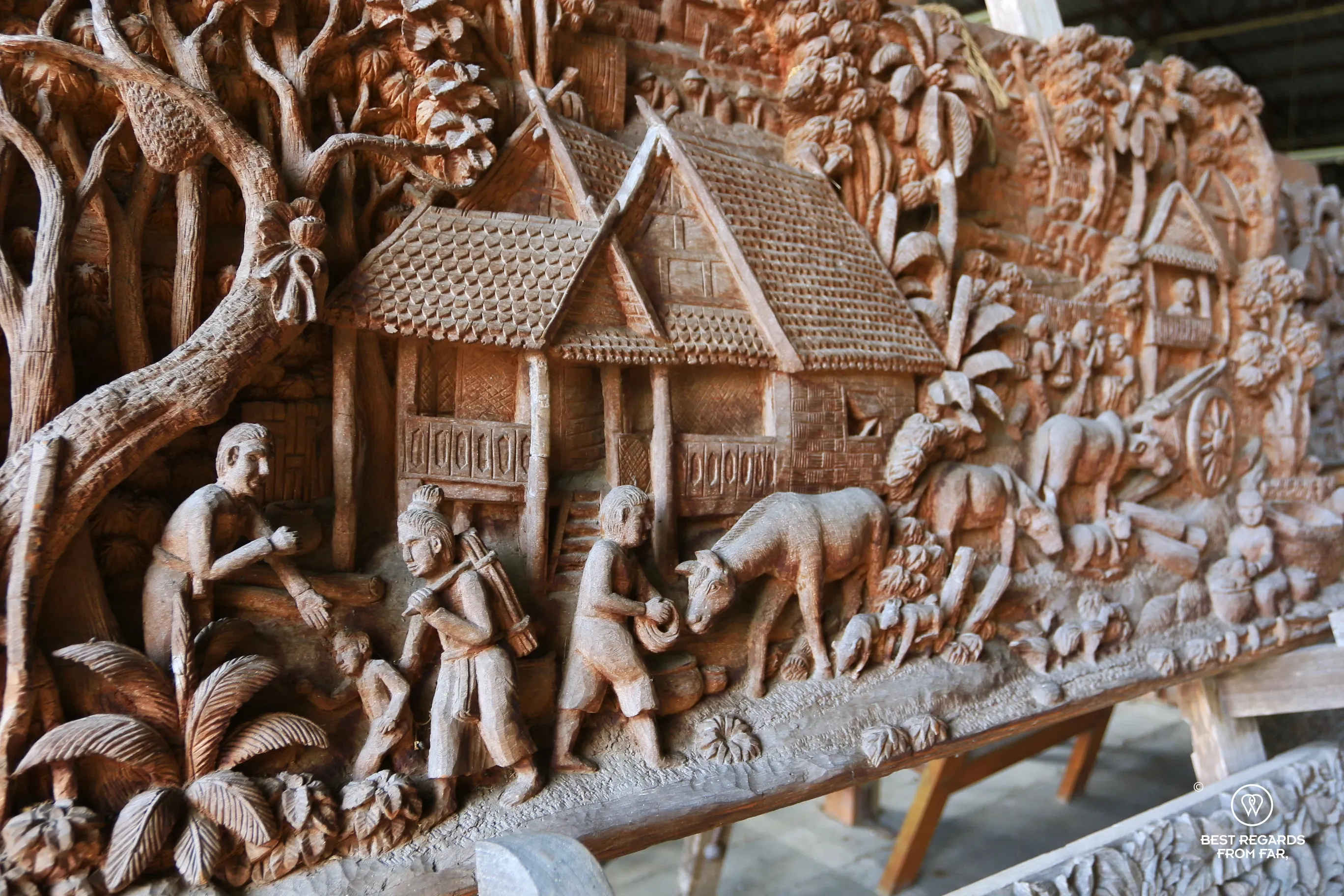 Hand-Carved Wooden Craft