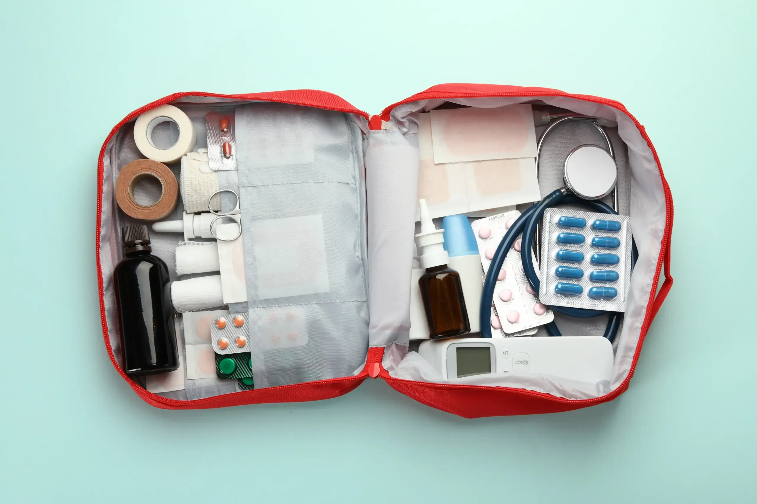 Personal Medicines and a Basic First-Aid Kit.webp