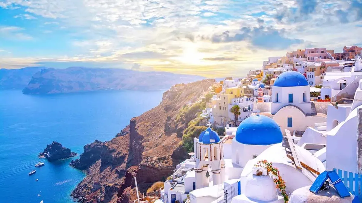Santorini.